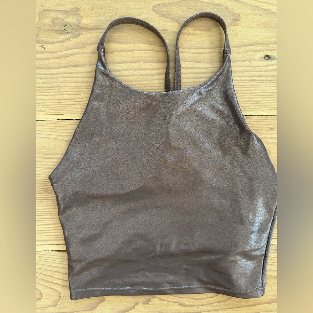 3/$15 Metallic longline sports bra US S Old Navy